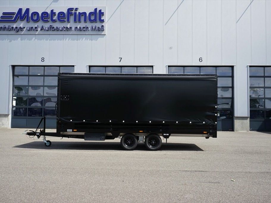 Moetefindt Pritschenanhänger kippbar mit Plane 3.500kg