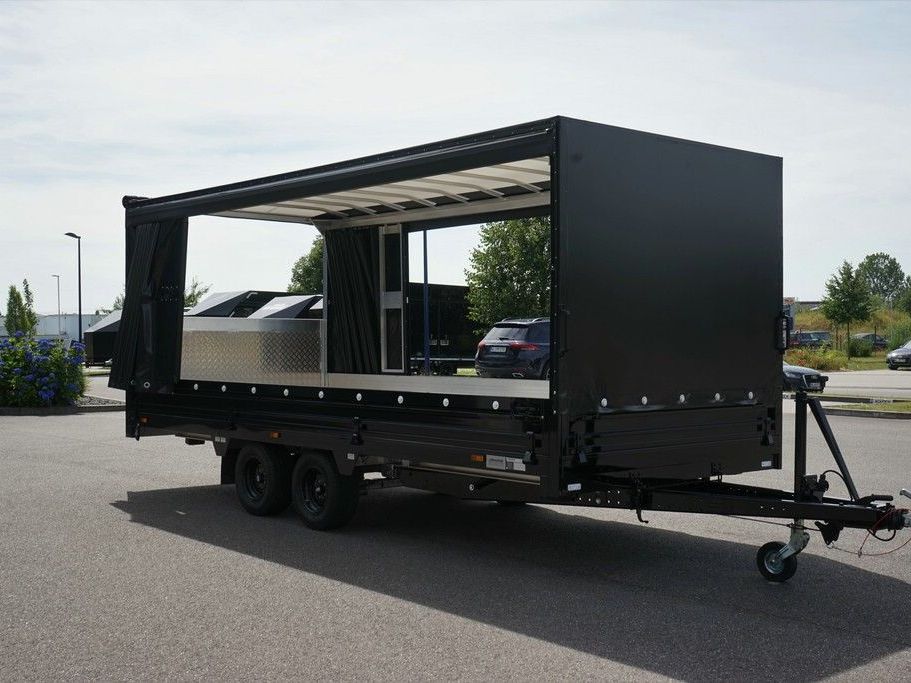 Moetefindt Pritschenanhänger kippbar mit Plane 3.500kg