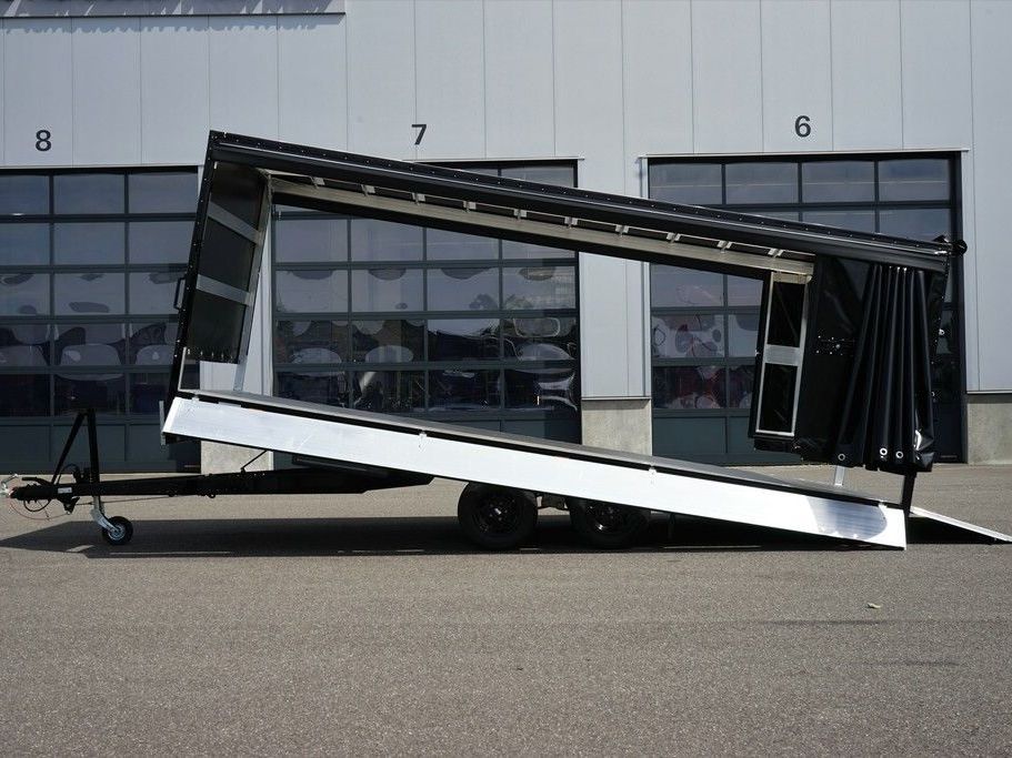 Moetefindt Pritschenanhänger kippbar mit Plane 3.500kg